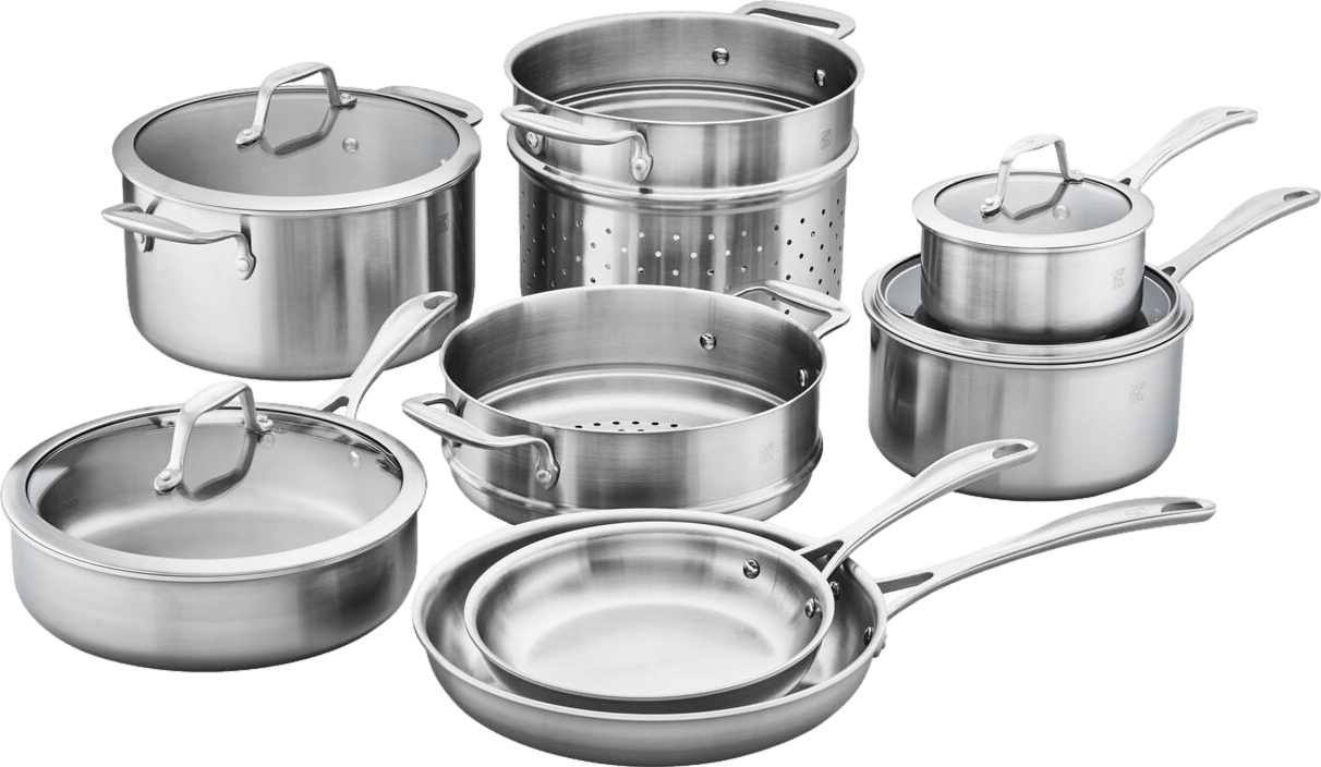 Zwilling Spirit 3-Ply Stainless Steel Cookware Set · 12 Piece Set