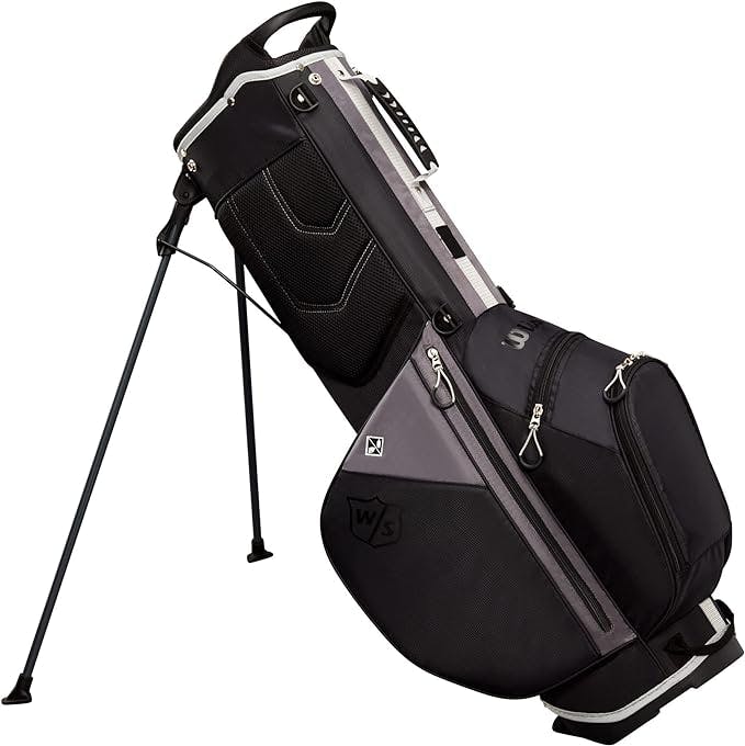 Wilson Staff Feather Stand Golf Bag · Black/Charcoal/Silver