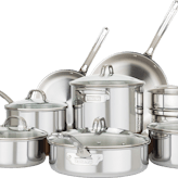Viking 3-Ply Stainless Steel Cookware Set with Glass Lids · 13 Piece Set