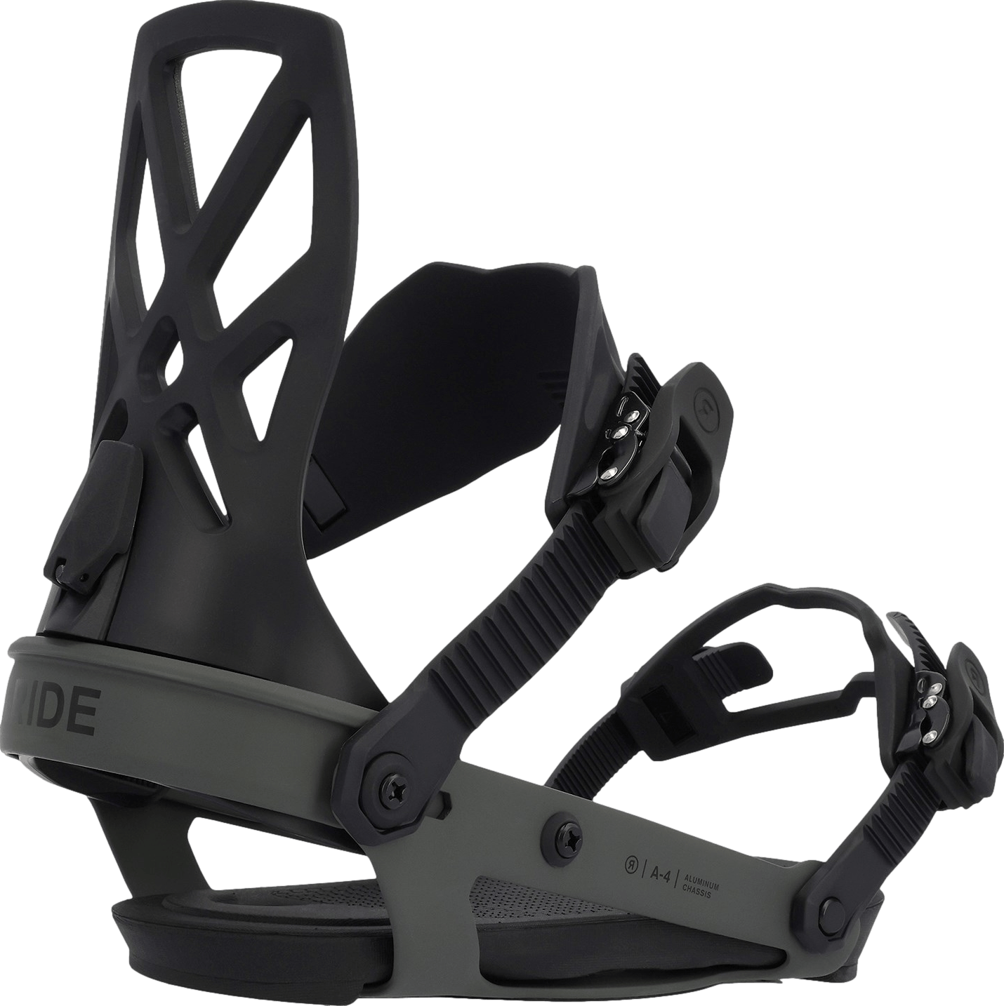 Ride A-4 Snowboard Bindings · 2024 · L · Black