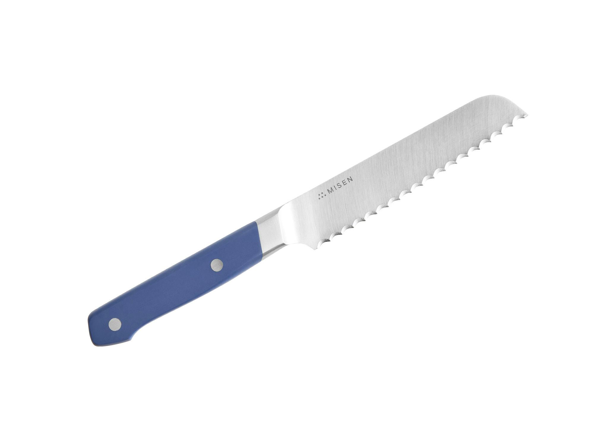 Misen Serrated Knife · 5 inch · Blue