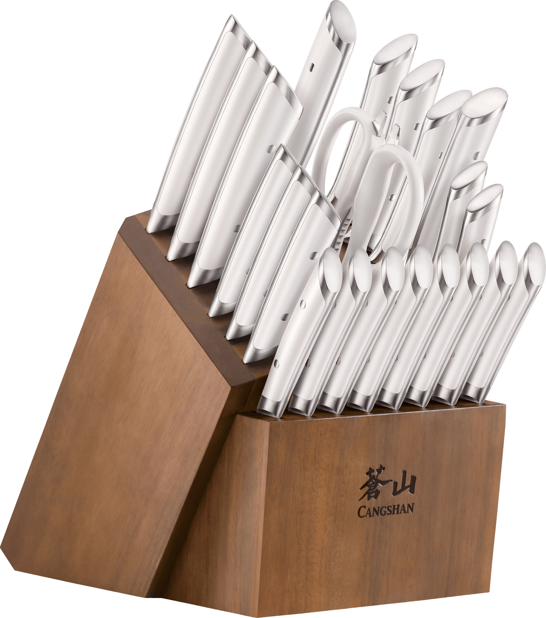 Cangshan Cutlery Helena Series Black Forged 12 Pc. Hua Knife Block