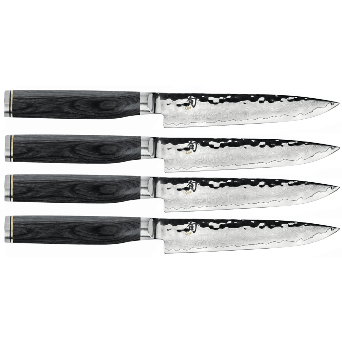 Shun 4 Piece Shima Steak Knife Set, Natural