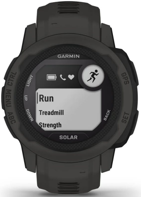 Garmin Instinct 2S GPS Watch · Solar Edition · Graphite