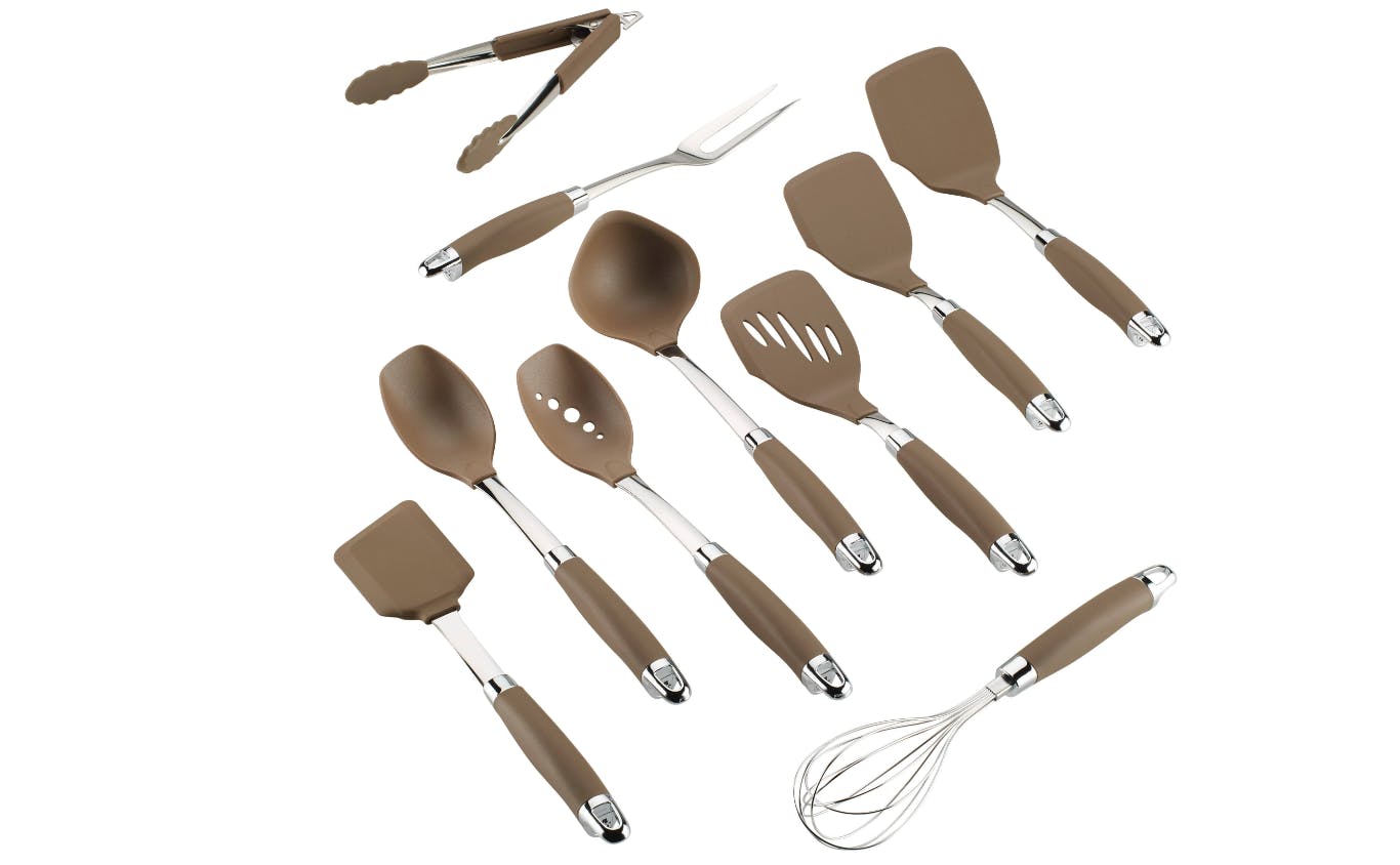 Thyme & Table 10-Piece Ceramic Bakeware Set with Pointed Spatulas