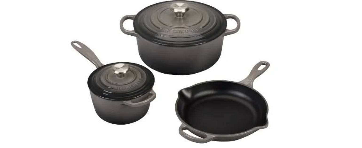 Lava Enameled Cast Iron Ceramic Skillet with Side Drip Spouts - 11