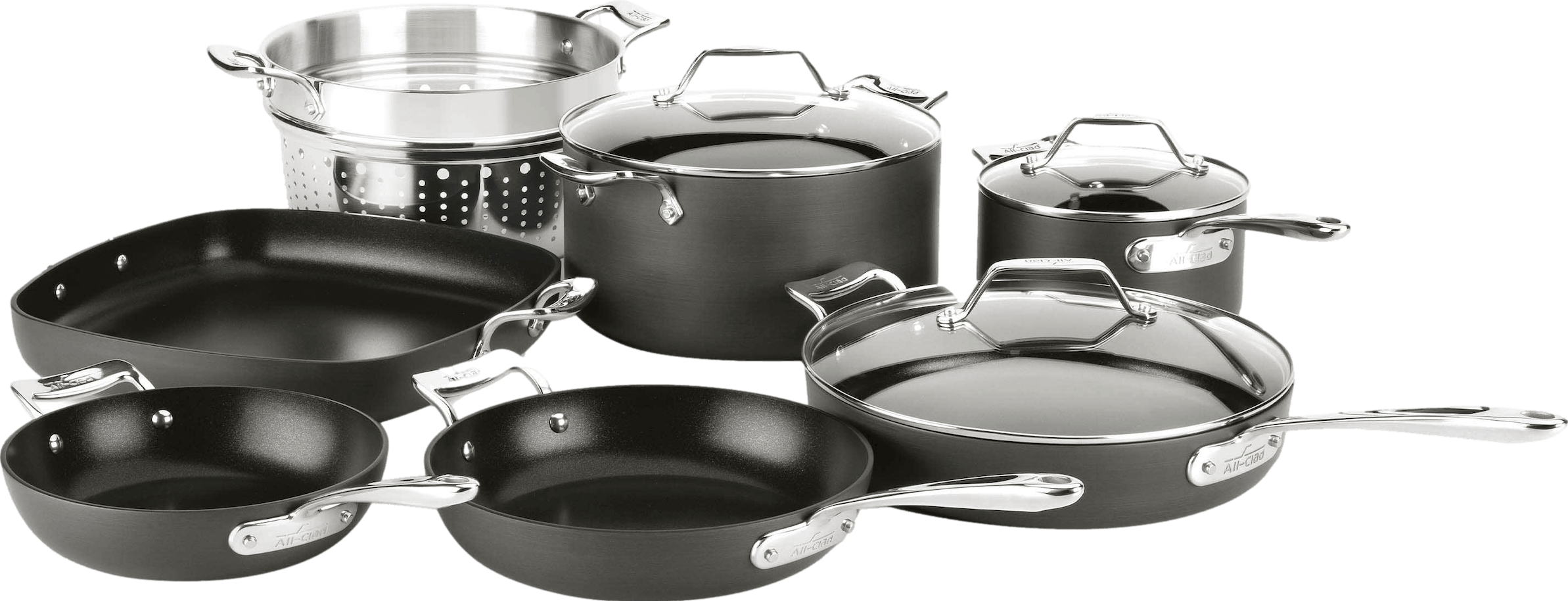 All-Clad HA1 Curated Hard-Anodized Non-Stick 10-Piece Cookware Set