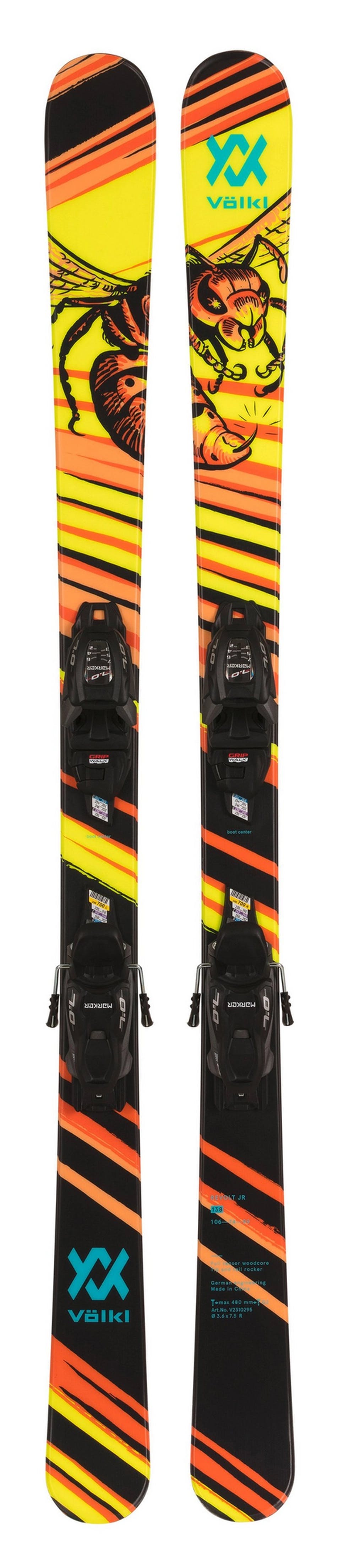 Völkl Revolt Jr Wasp Skis + 7.0 vMotion Jr Bindings · Kids' · 2024