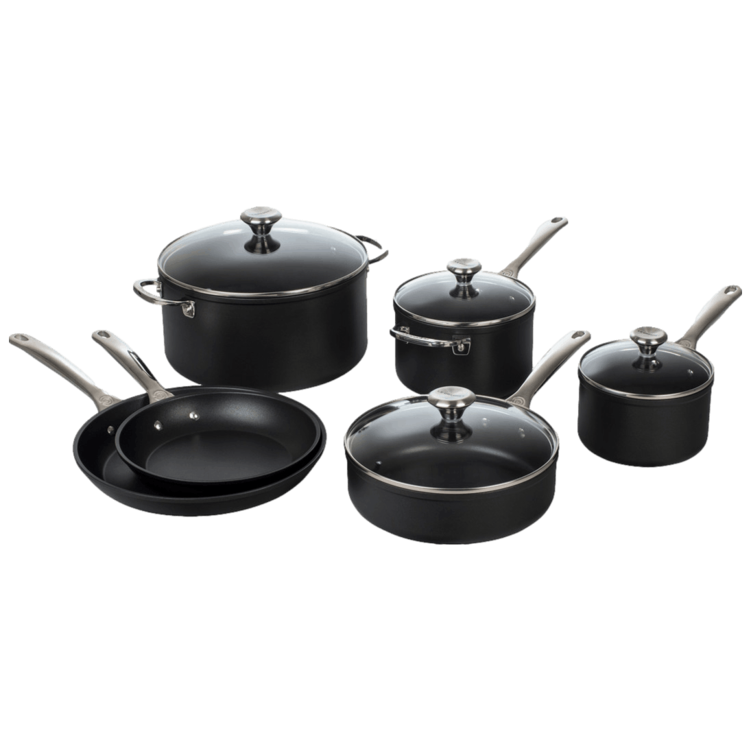 Viking 13 Piece Tri-Ply Stainless Steel Cookware Set With Glass Lids  840595107506
