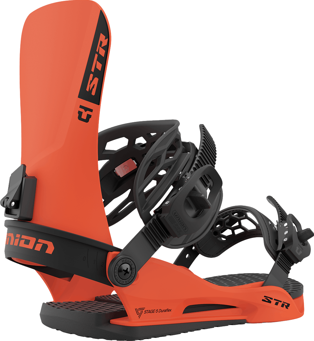 Union STR Snowboard Bindings · 2024 · S · Hunter Orange