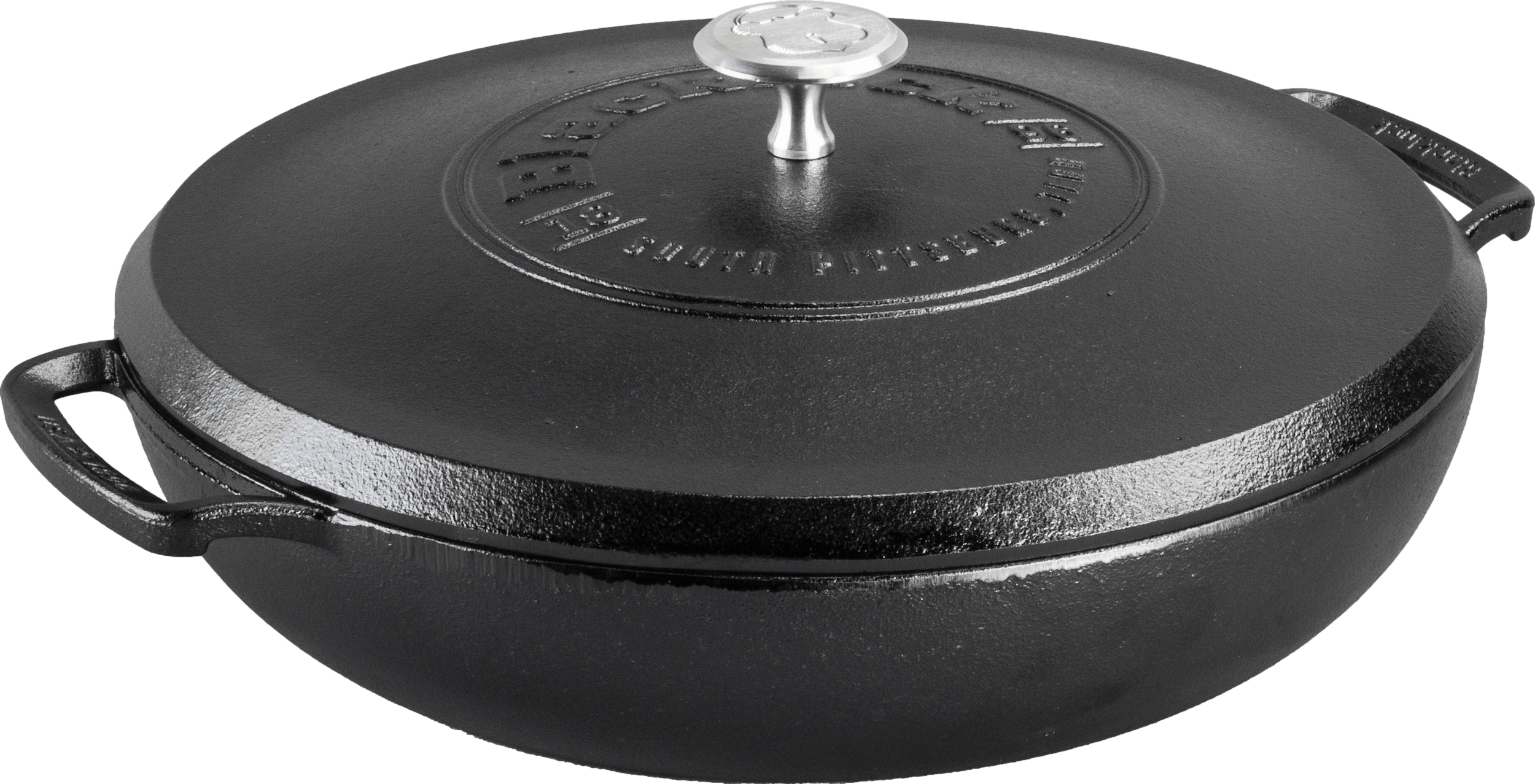 Lodge Blacklock 12 Triple Seasoned Cast Iron Lid - For Blacklock 12 Dutch  Ovens & Skillets - Locks In Moisture - High-Heat Aluminum Knob - Pan Lid