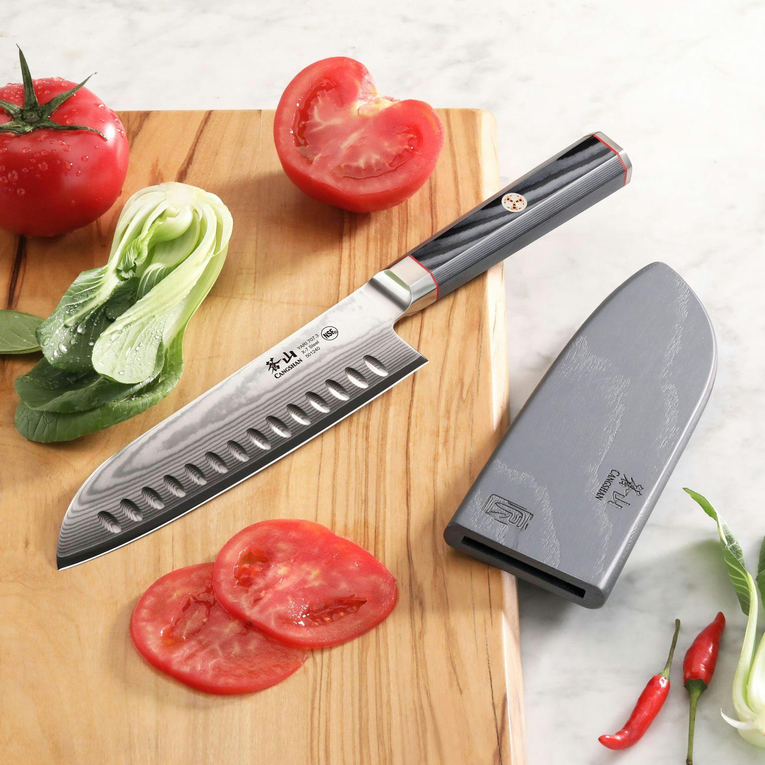 Cangshan Yari Series- 6 Chef Knife with Cover (Regular)