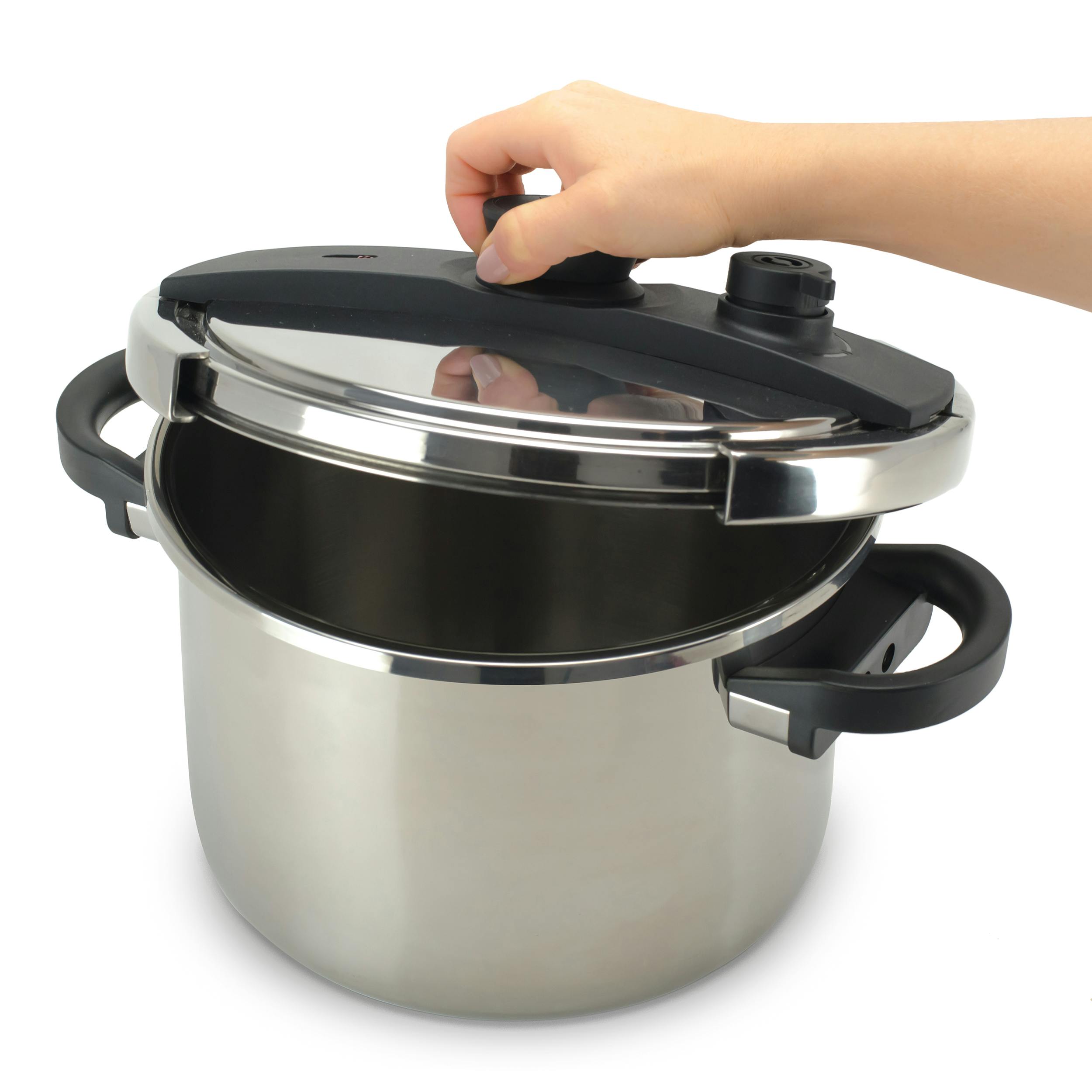 Viking Easy Lock Clamp Pressure Cooker with Steamer, 8 QT, 7.4 L