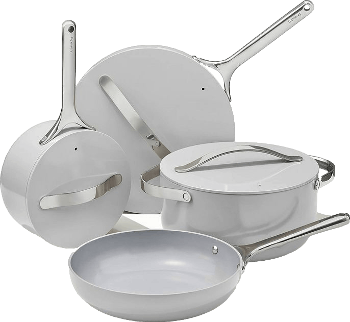 Caraway Home Non-Stick Ceramic Cookware Set, 7-Piece - Perracotta