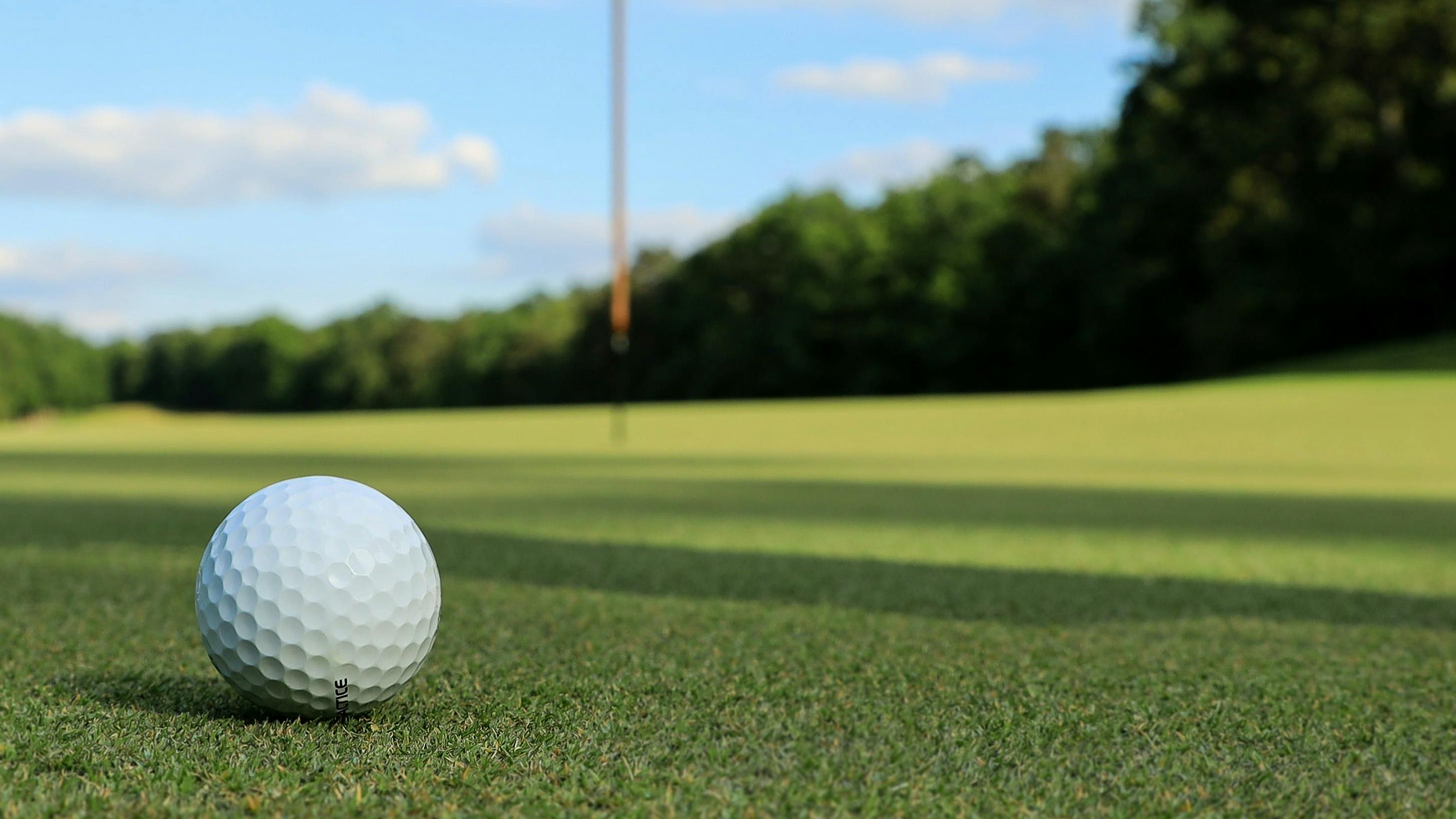 Golf Ball on a Green.