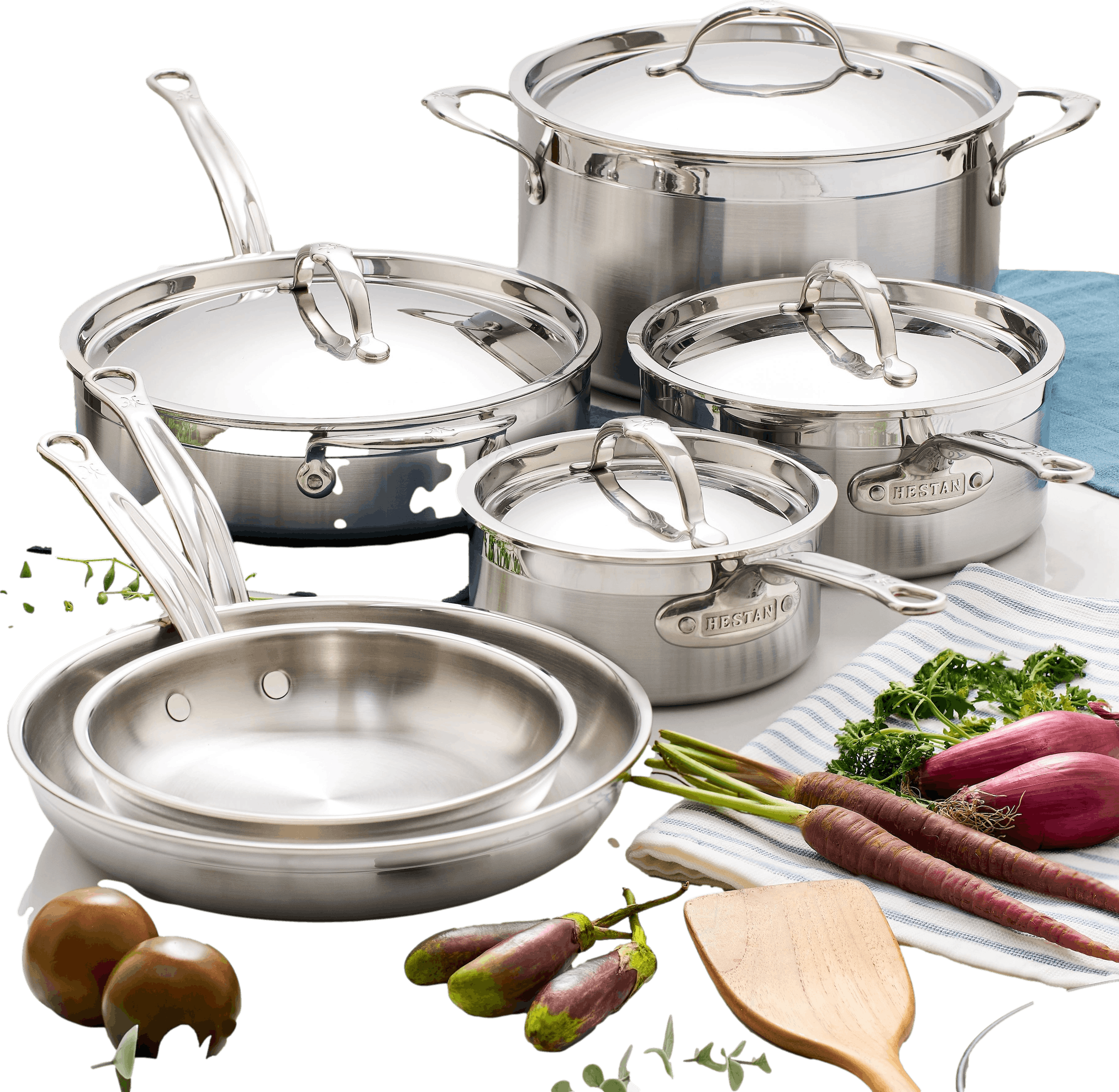 Hestan ProBond Professional Clad 10pc Stainless Steel Cookware Set