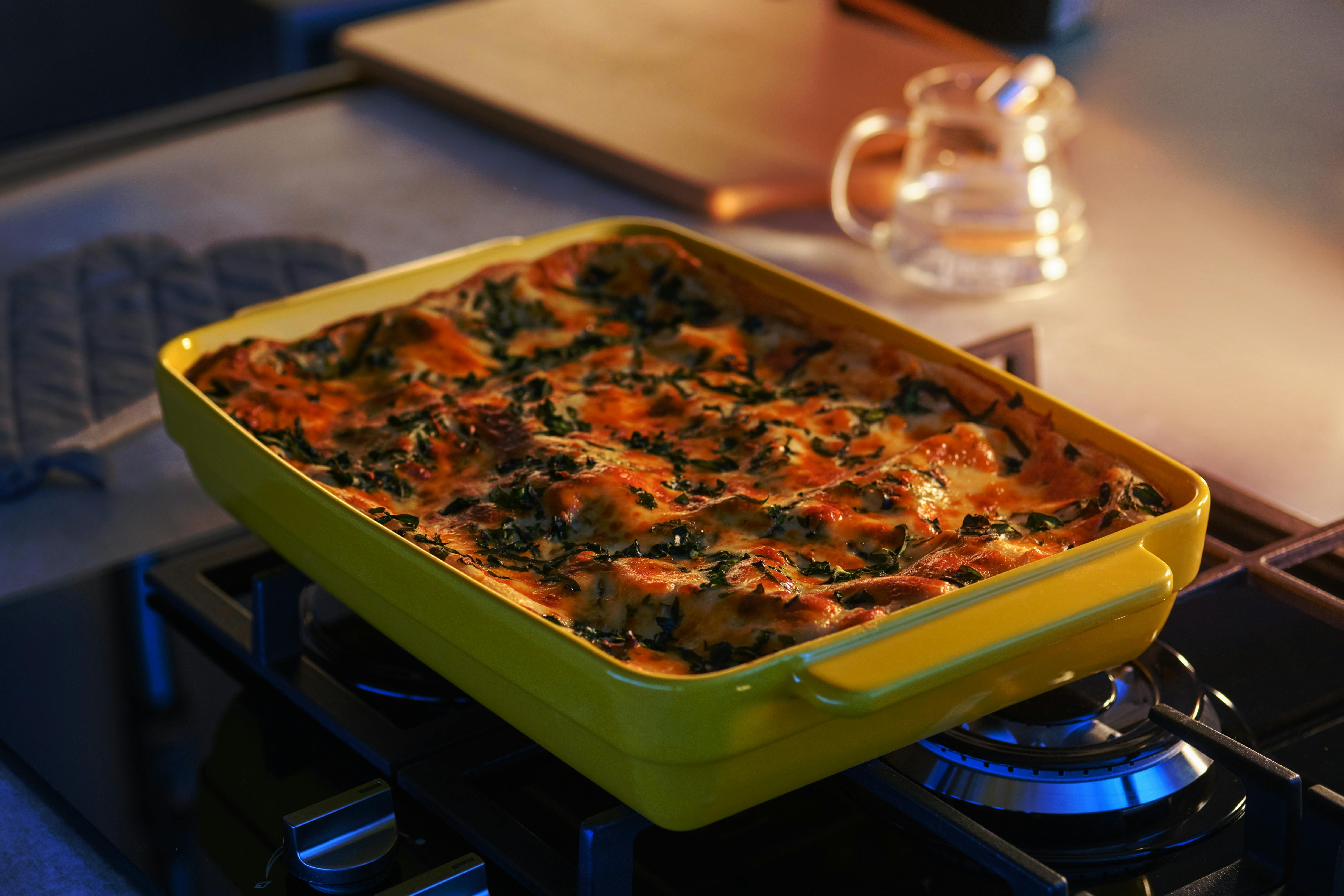 Baking Pan Rectangular, Oven Dish Baking Tray, Heavy Duty Ceramic Pans for  Cake, Lasagna, Banquet and Daily Use, 3.6 Quart High Capacity