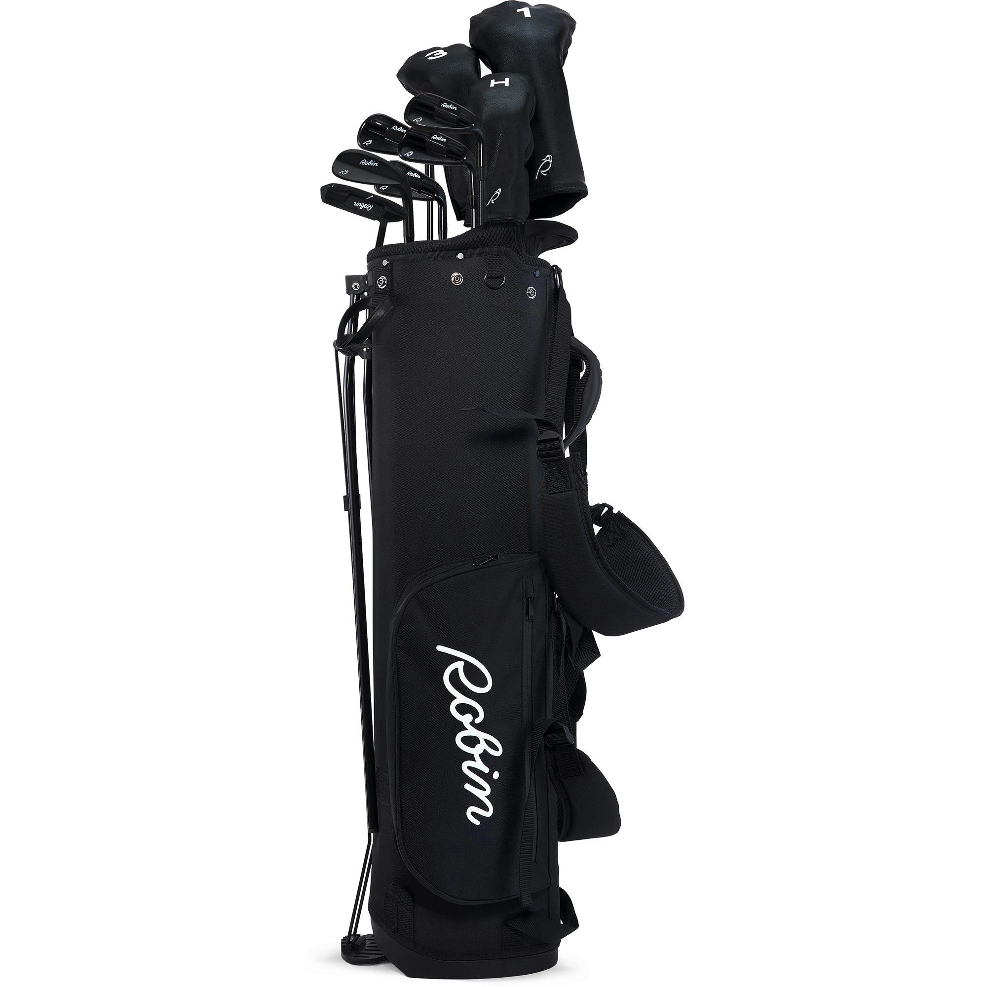 Robin Golf Men's Essentials 9-Club Golf Set (Bag + Head covers) · LH · Short