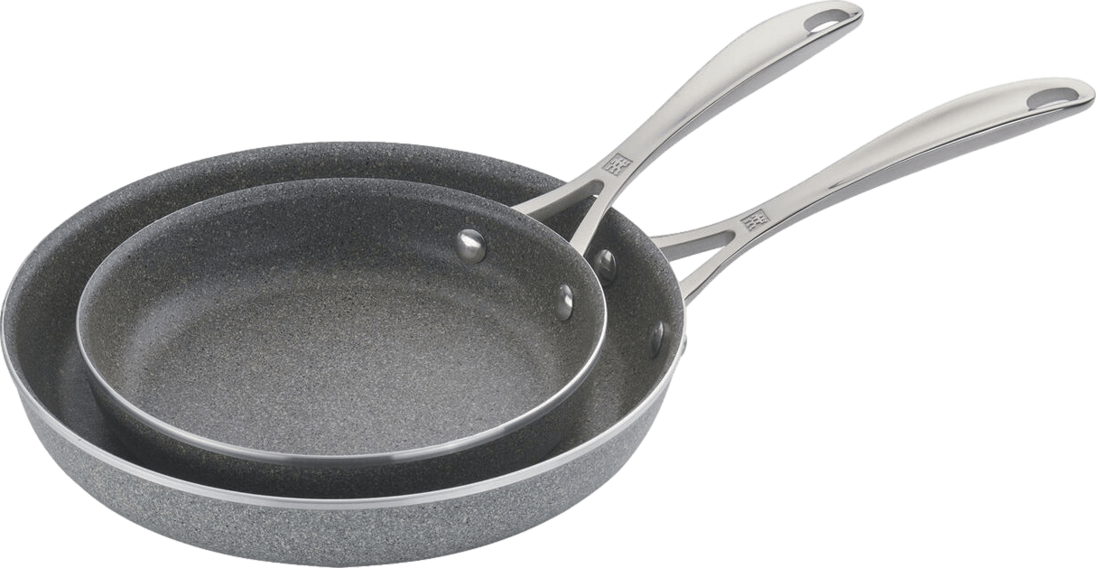 Zwilling Clad CFX 2-pc Stainless Steel Ceramic Nonstick Fry Pan Set