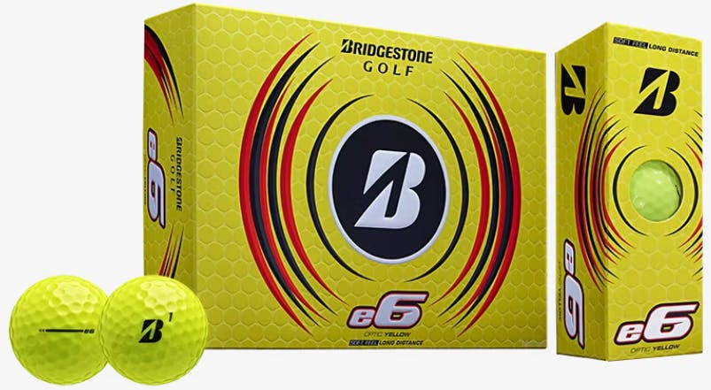 Bridgestone 2023 E6 Golf Balls · Yellow
