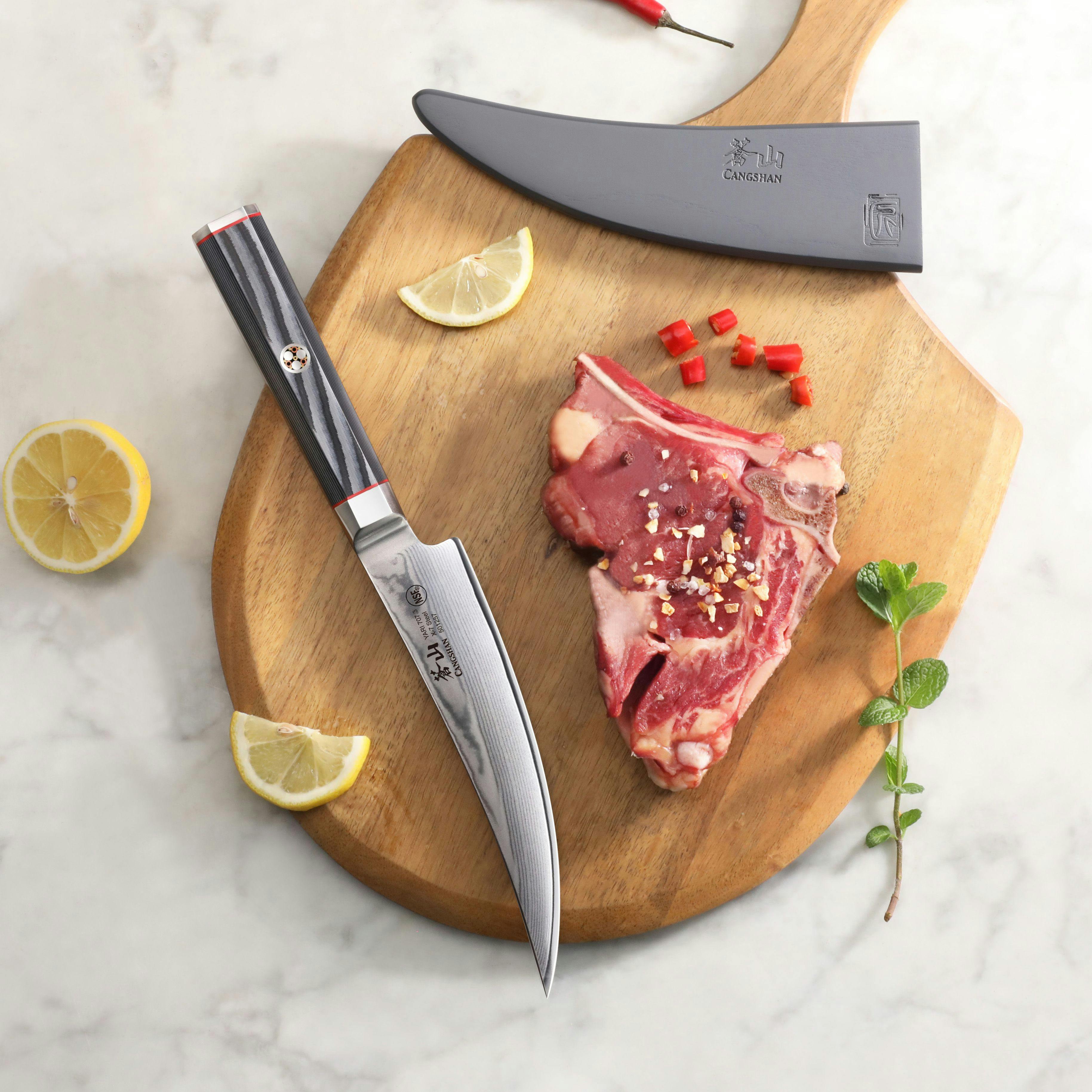 Boning Knife 6 inch Fillet Knife Professional Small Kitchen Knife Full Tang  G10 Handle