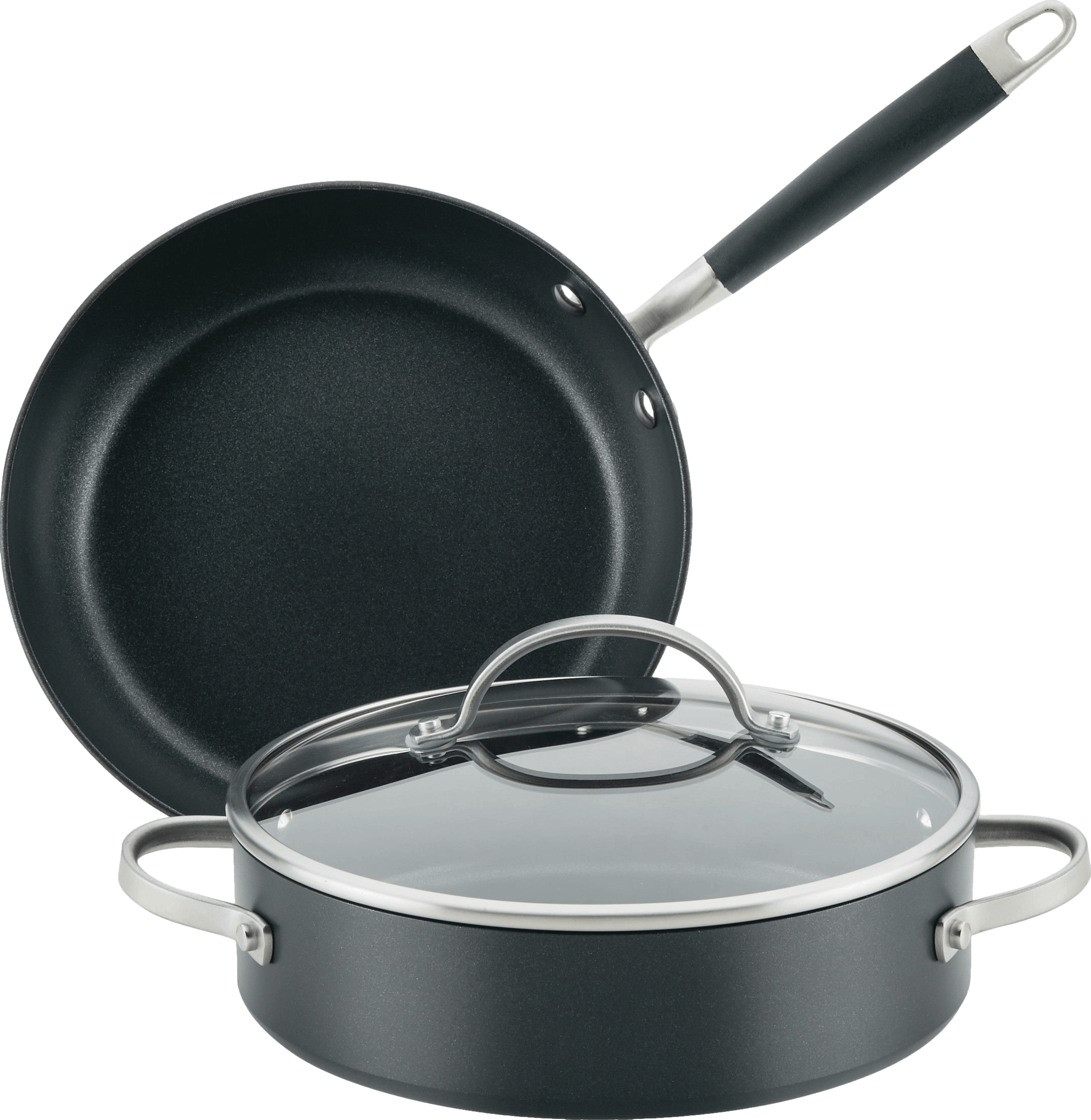  Anolon SmartStack Hard-Anodized Nesting Pots and Pans