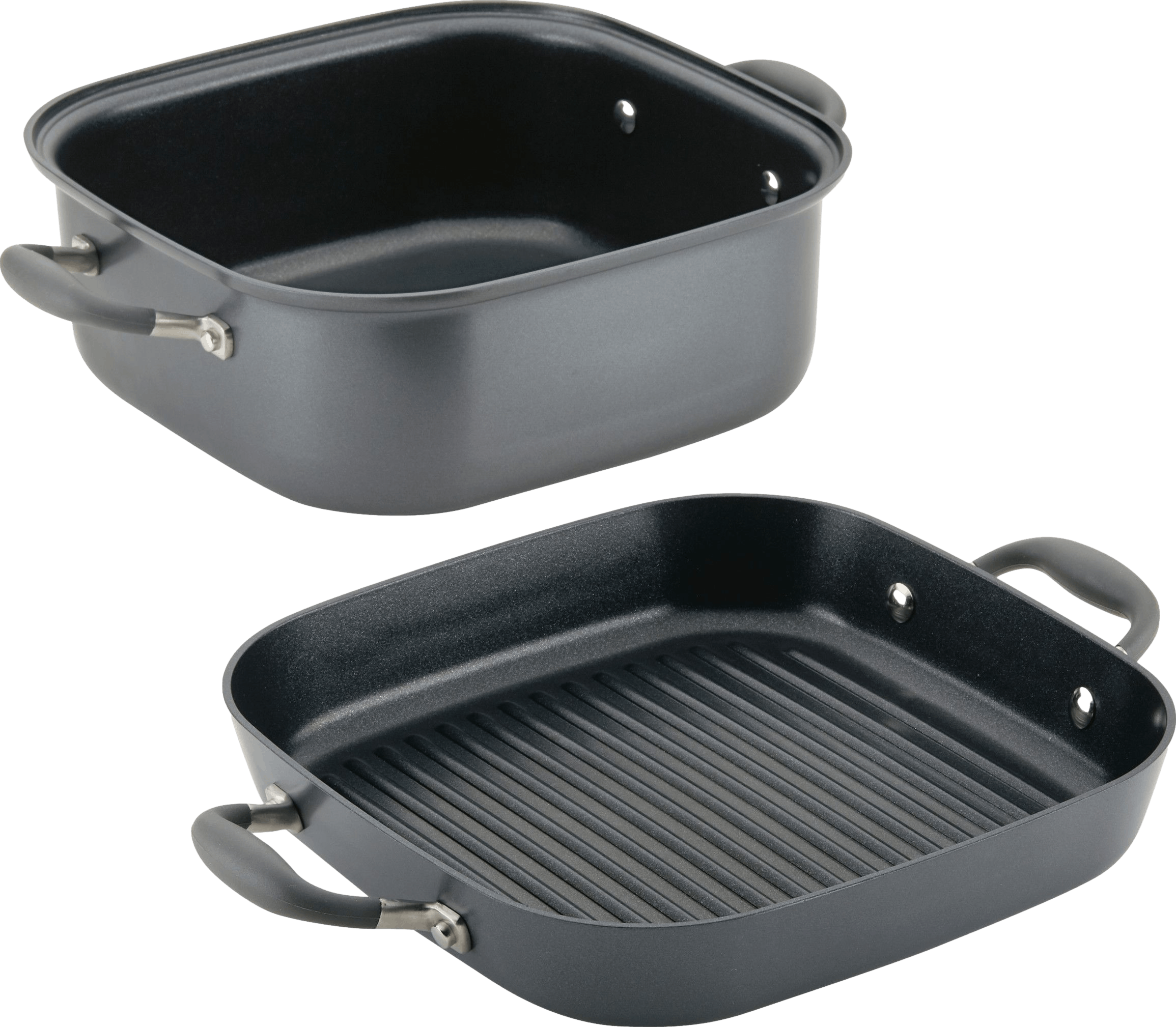 Anolon Advanced Hard Anodized Nonstick Roaster with Rack - Moonstone