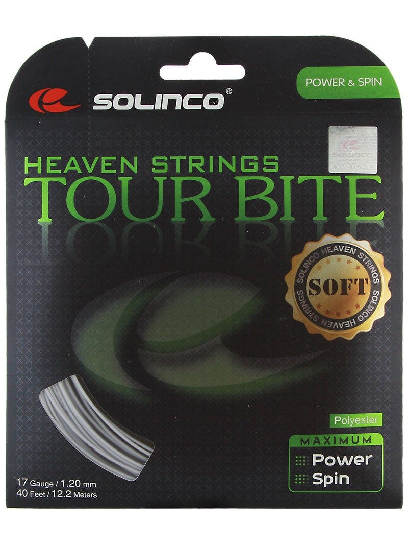 Solinco Tour Bite Soft String · 17g · Silver