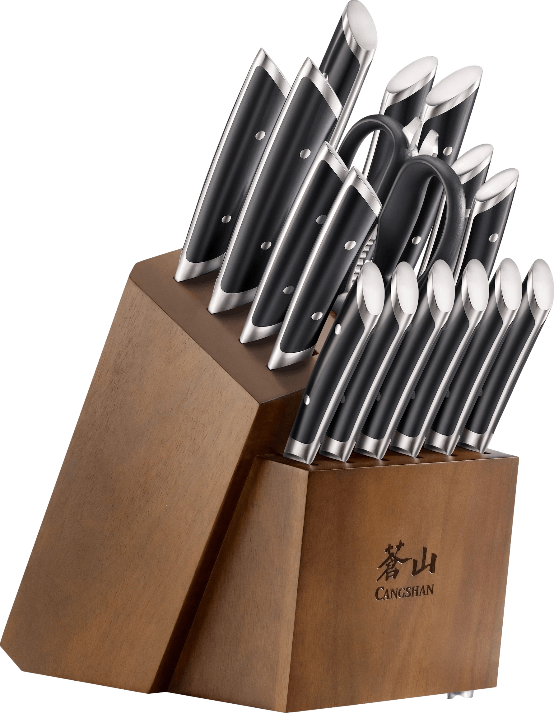 Cangshan Yari 3-Piece Starter Knife Set, Ash Box