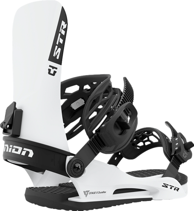 Union STR Snowboard Bindings · 2023 · L · White