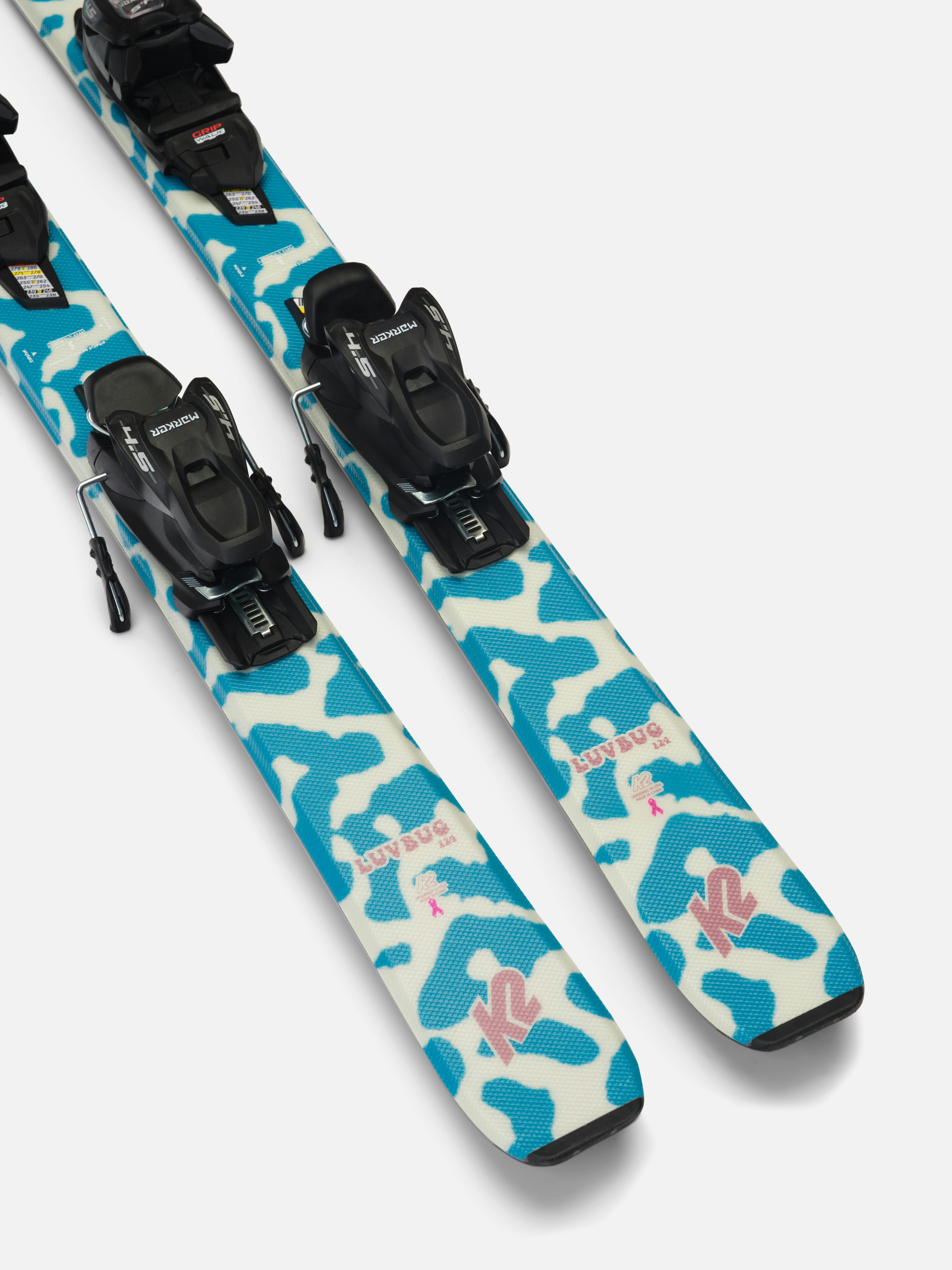 K2 Luv Bug Jr Skis + Marker FDT 4.5 Bindings · Girls' · 2024 · 88 cm