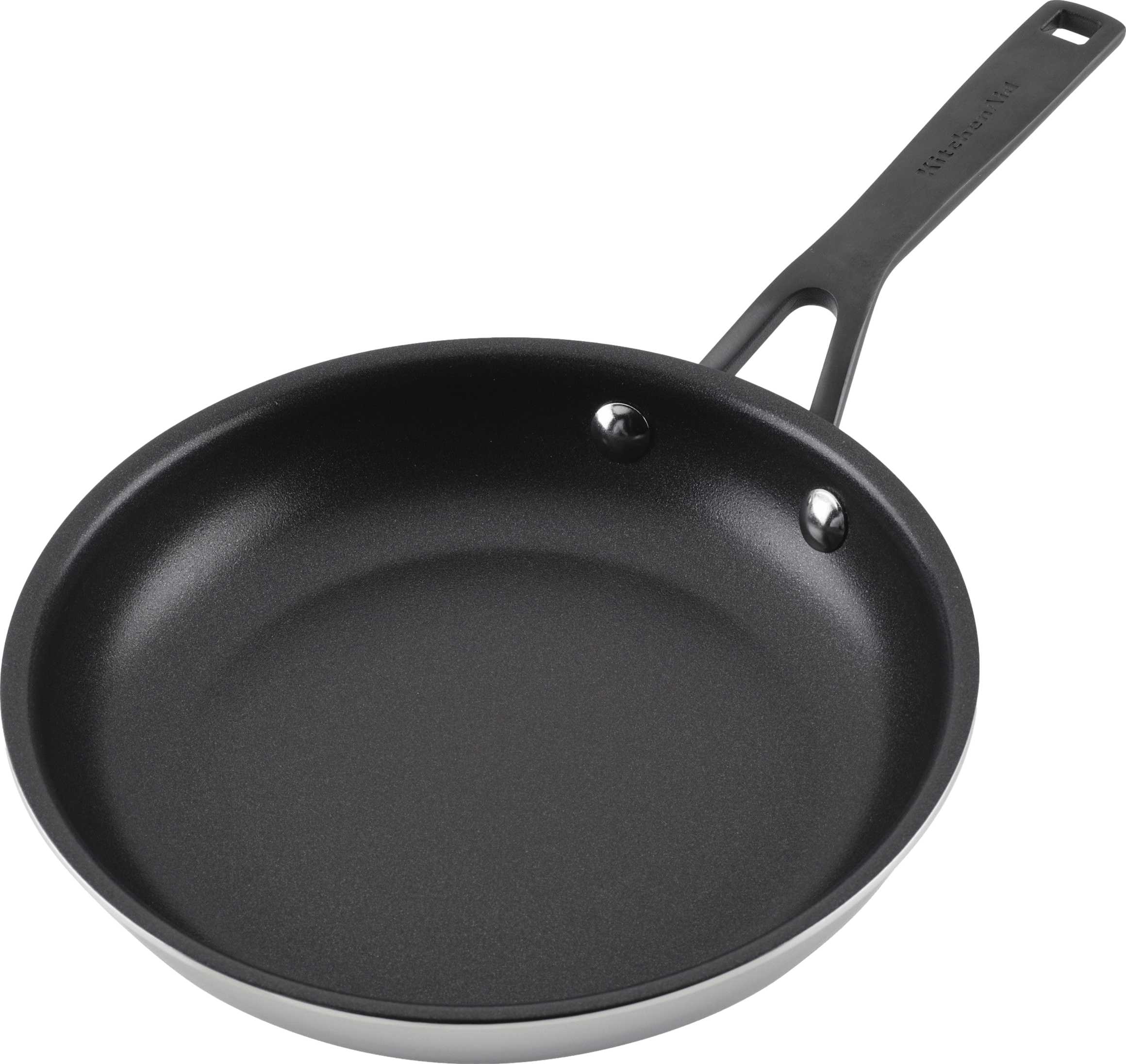 KitchenAid 3-Ply Base Brushed Stainless Steel Nonstick Fry Pan/Skillet, 12  Inch