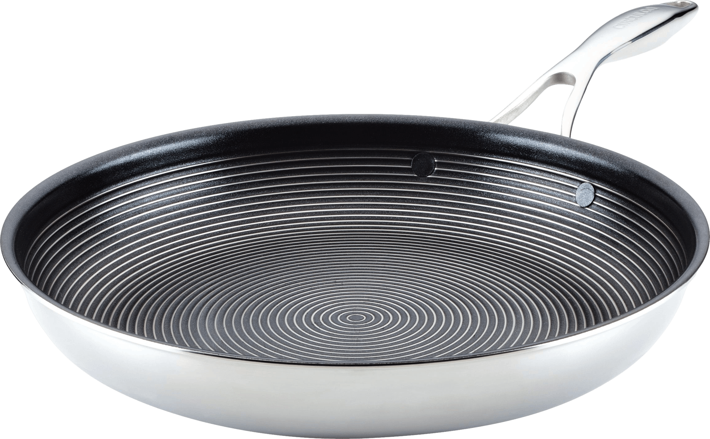 12 Inch Hybrid Stainless Steel Griddle Non Stick Fry Pan with Stay