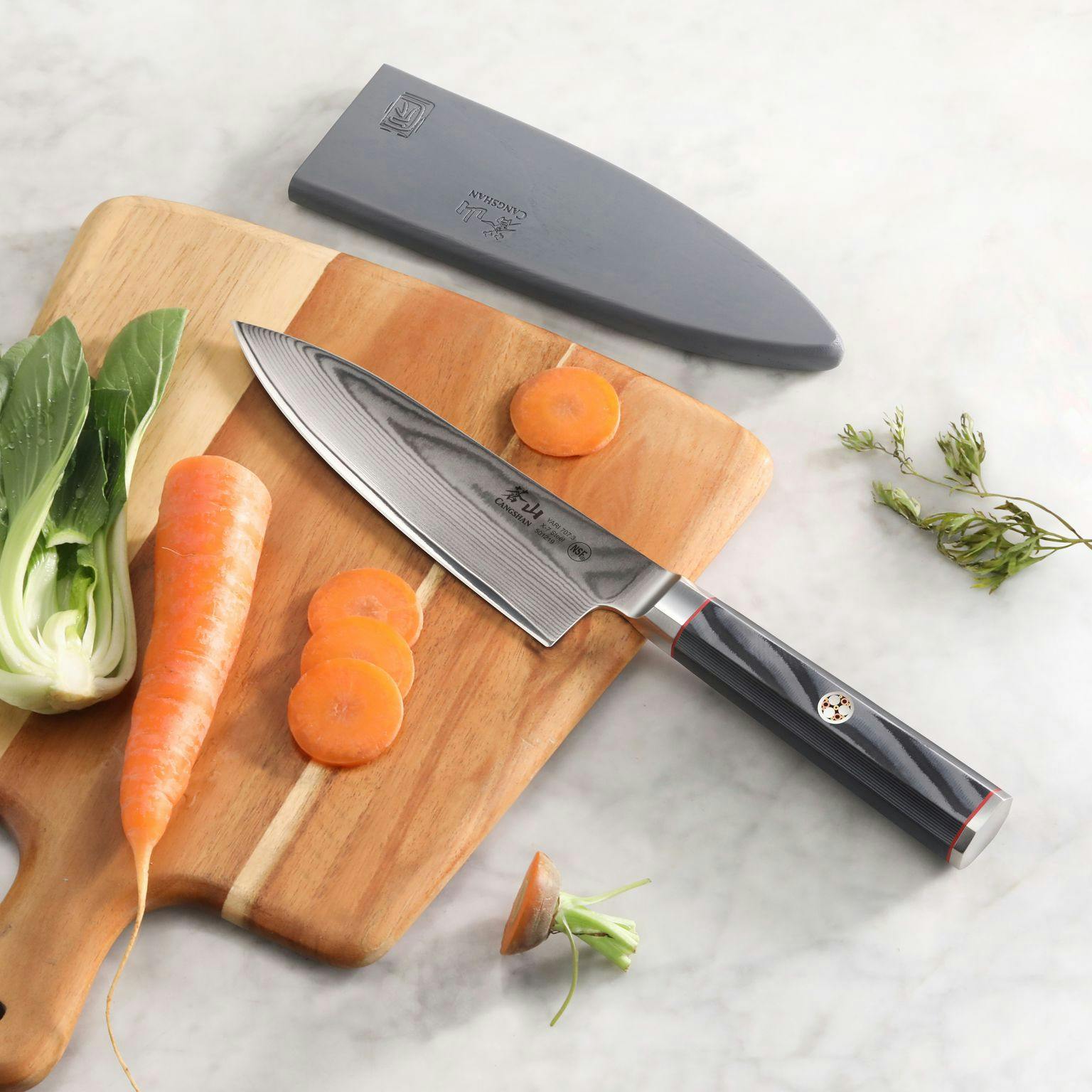 Cangshan Knife Set Review: Olive wood handles offer durability and style -  Reviewed