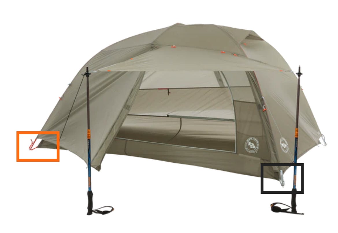 Big Agnes Bunk ユニセックス One Color 4-Person 3-Season House Size Tent: One 