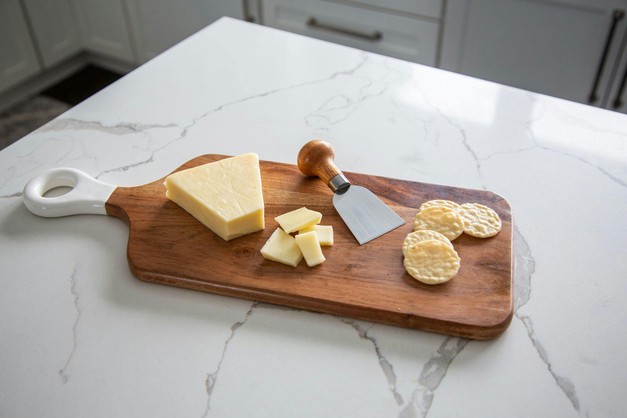 Jeanne Fitz Wood + White Collection Acacia Wood Rectangle Charcuterie Board - Brown