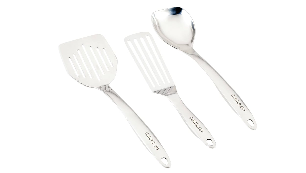 Thyme & Table Silicone and Stainless Steel Whisks, 3 Piece Set