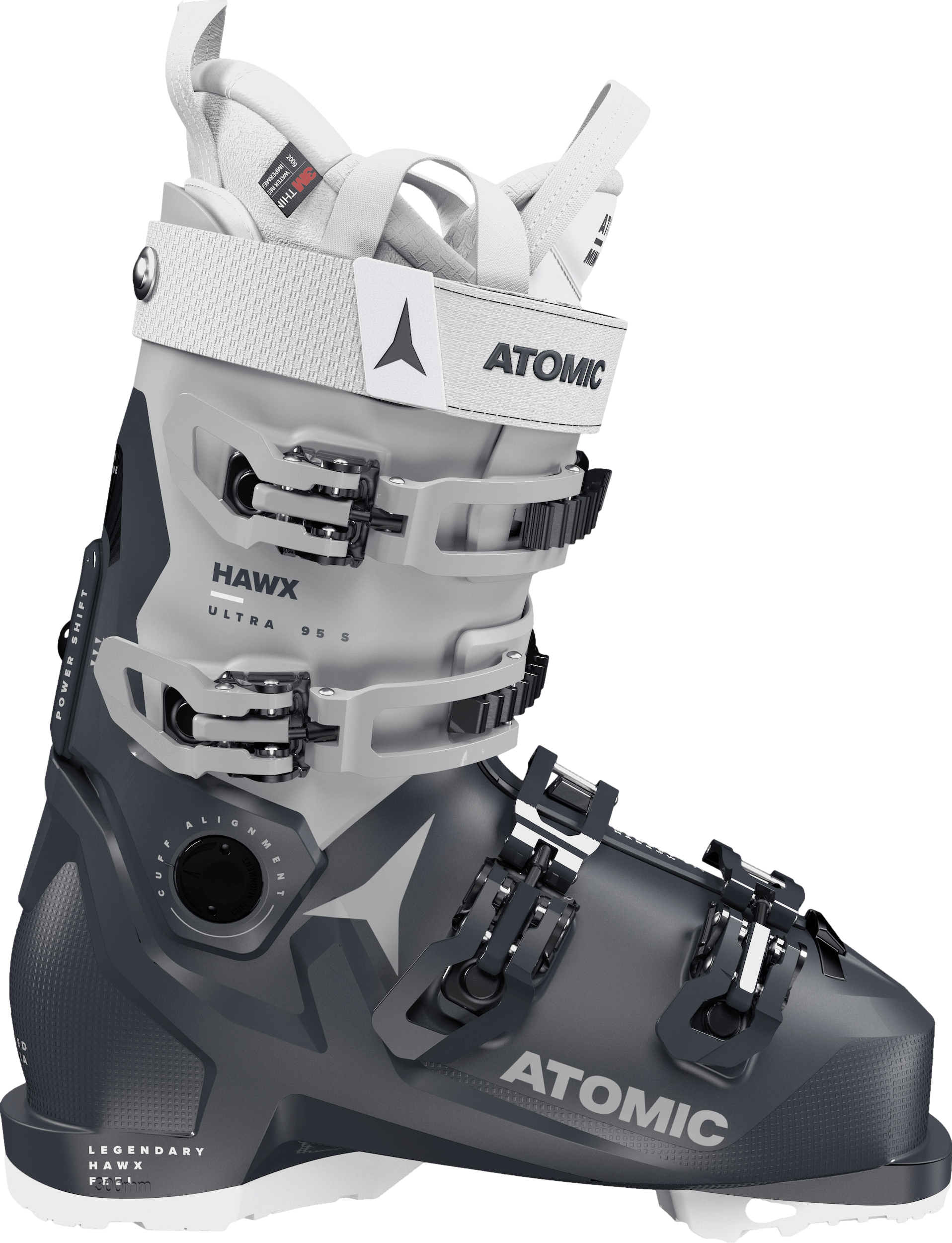 Atomic Hawx Ultra 95 S W GW Ski Boots · Women's · 2023 · 25/25.5 · Grey Blue/Light Grey/White