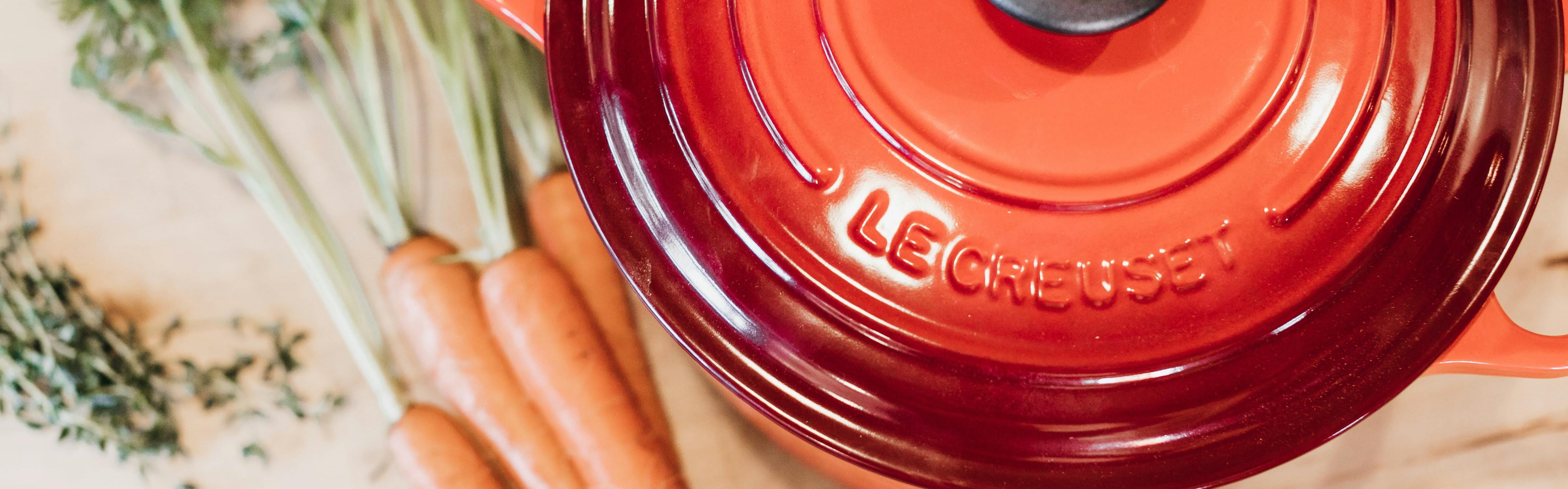 Le Creuset Signature Dutch Oven in the kitchen.