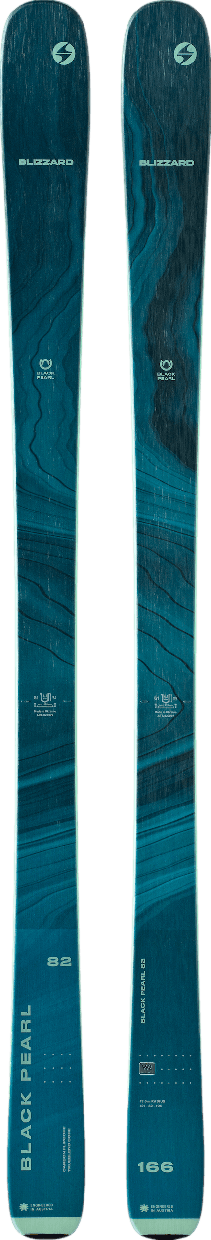 Blizzard Black Pearl 82 Skis · Women's · 2024 · 145 cm