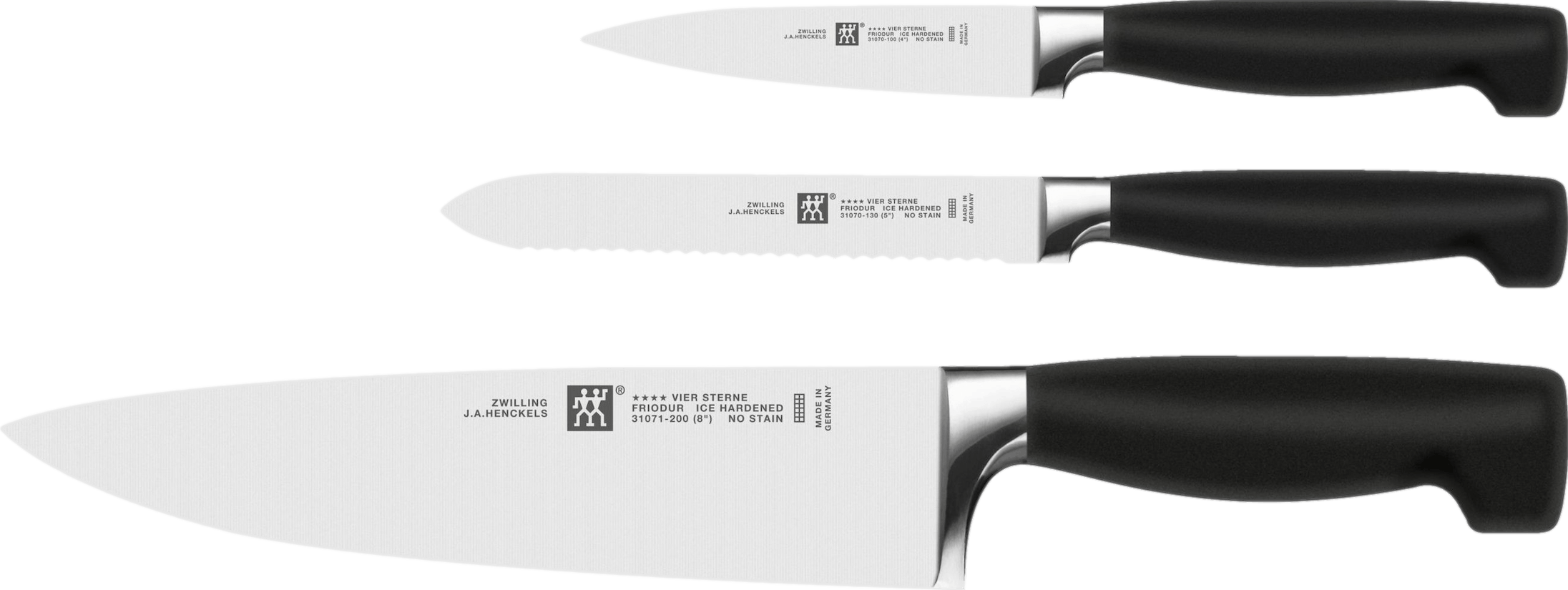 Zwilling J.A. Henckels Four Star 3-Piece Knife Set