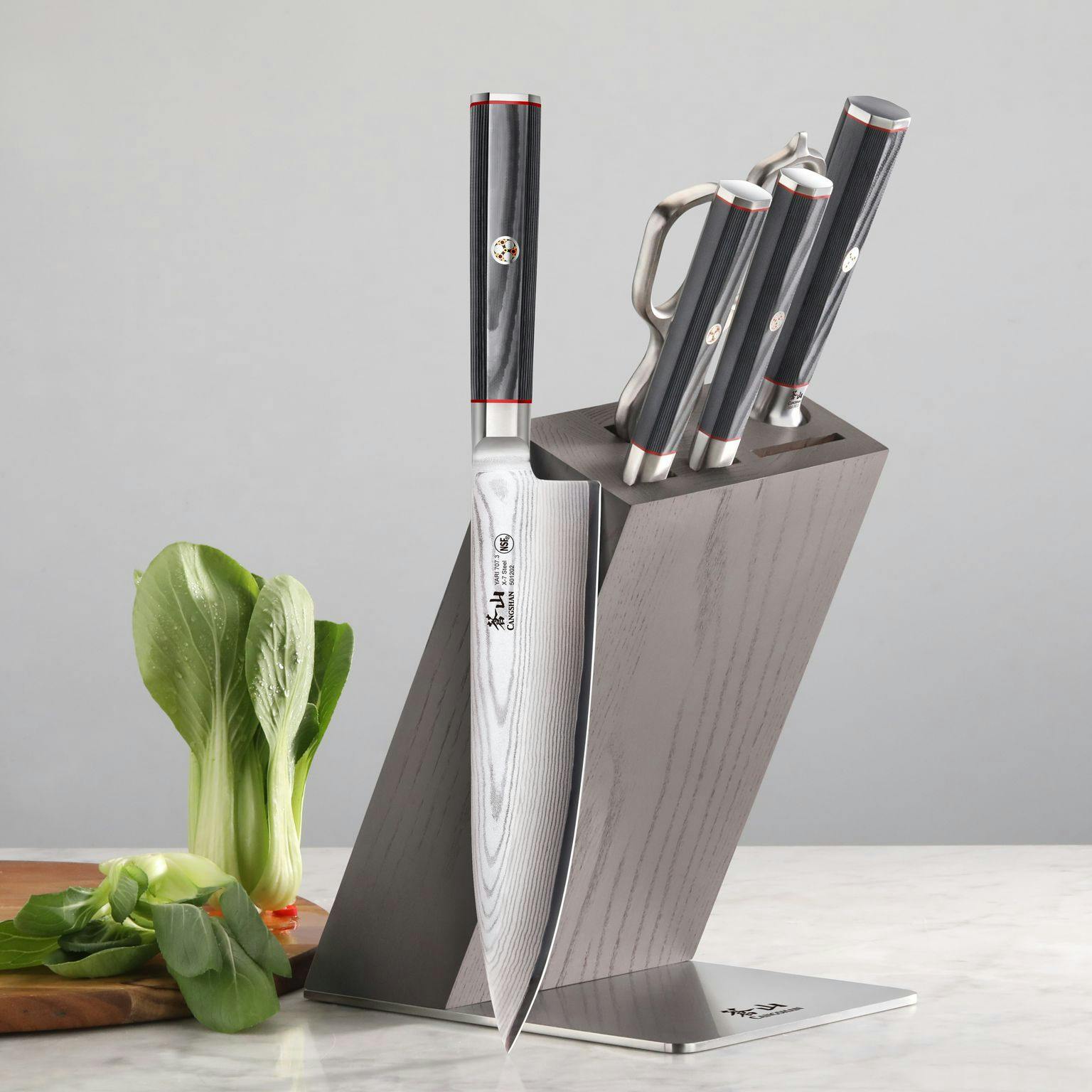 Cangshan Oliv 4-Piece Hua Knife Block Set