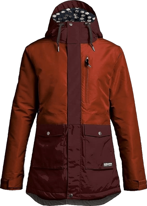 Airblaster good burgundy brown stay wild freedom series ski jacket