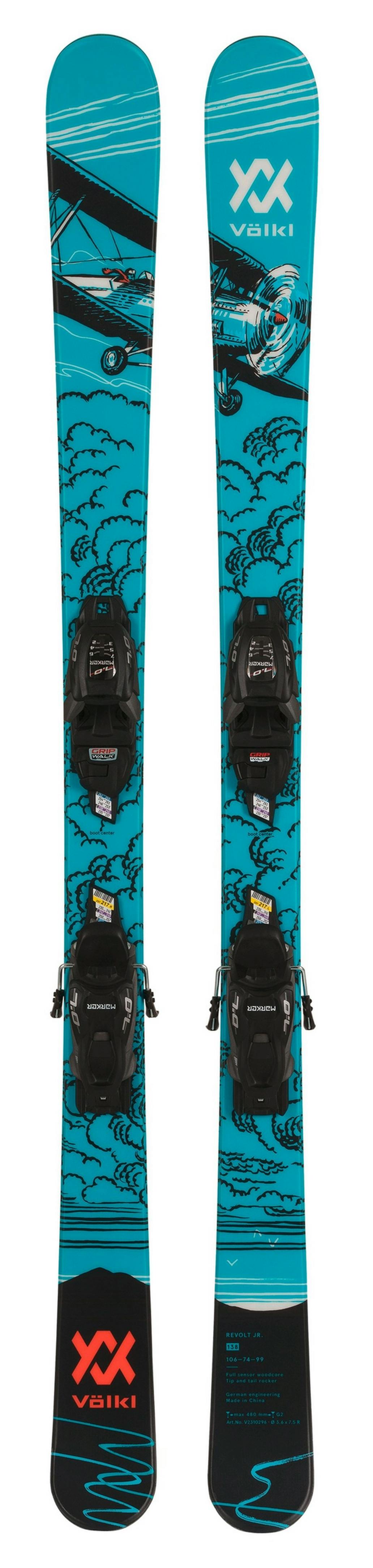 Völkl Revolt Jr Hopper Skis + 7.0 vMotion Jr Bindings · Kids' · 2024