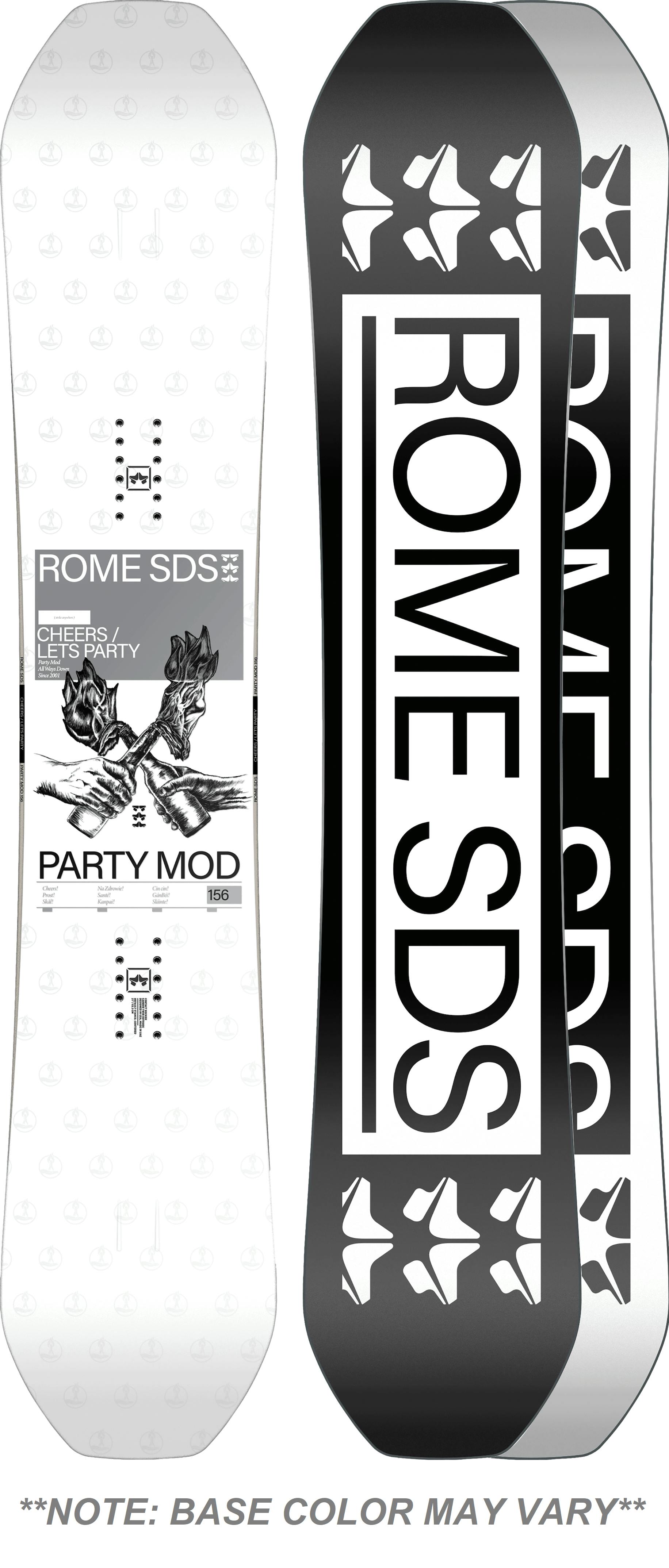 Rome Party Mod Snowboard · 2023 · 159 cm