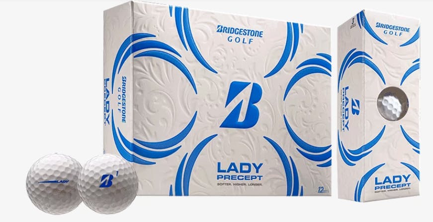 Bridgestone Lady Precept Golf Balls · White