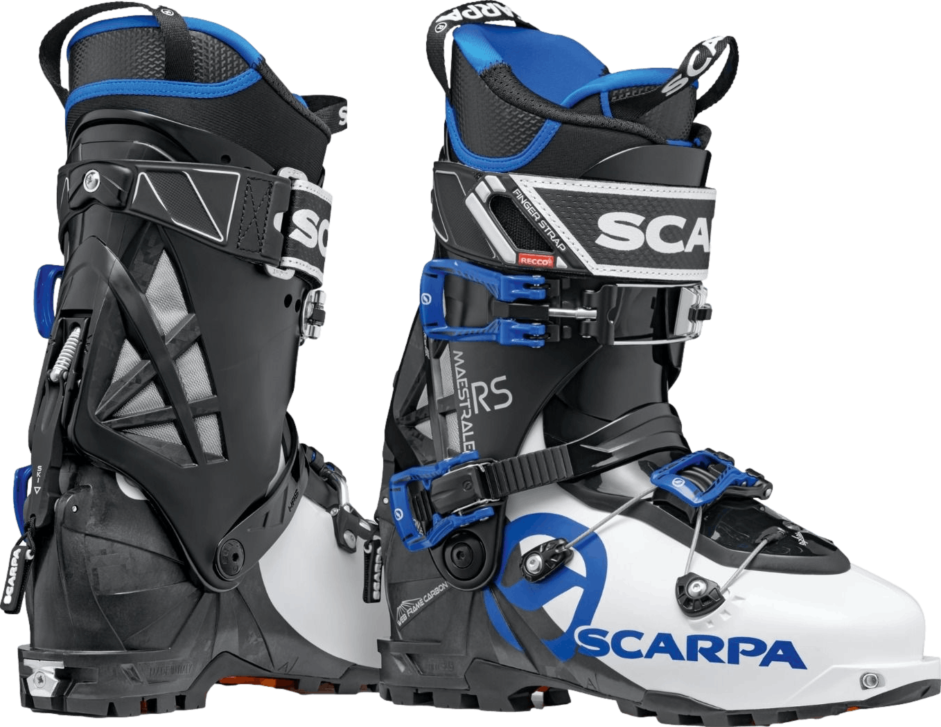 Scarpa Maestrale RS Ski Boots · 2022 · 25 · White/Black/Blue