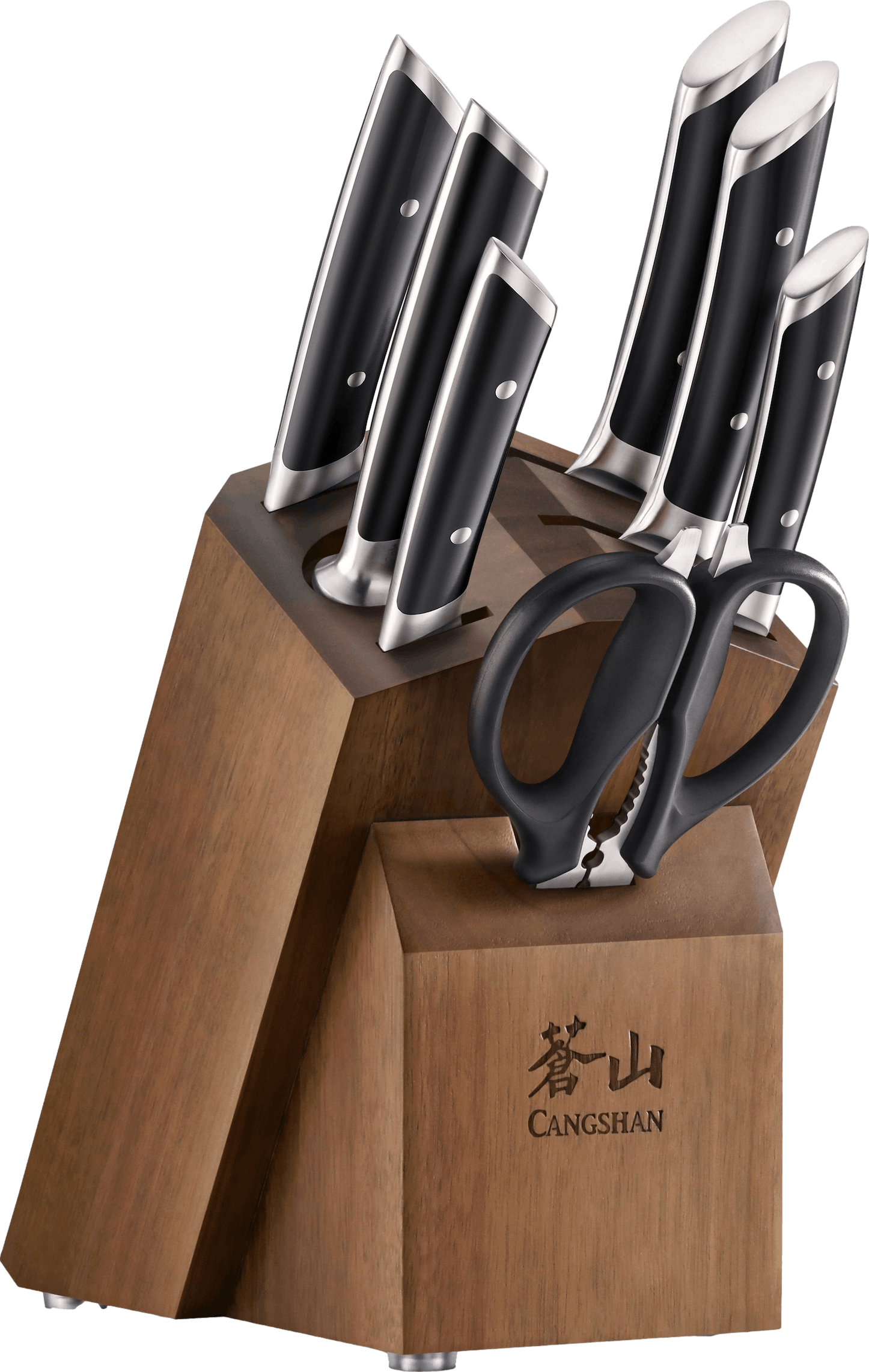 Cangshan Cutlery Helena Series Black Forged 12 Pc. Hua Knife Block
