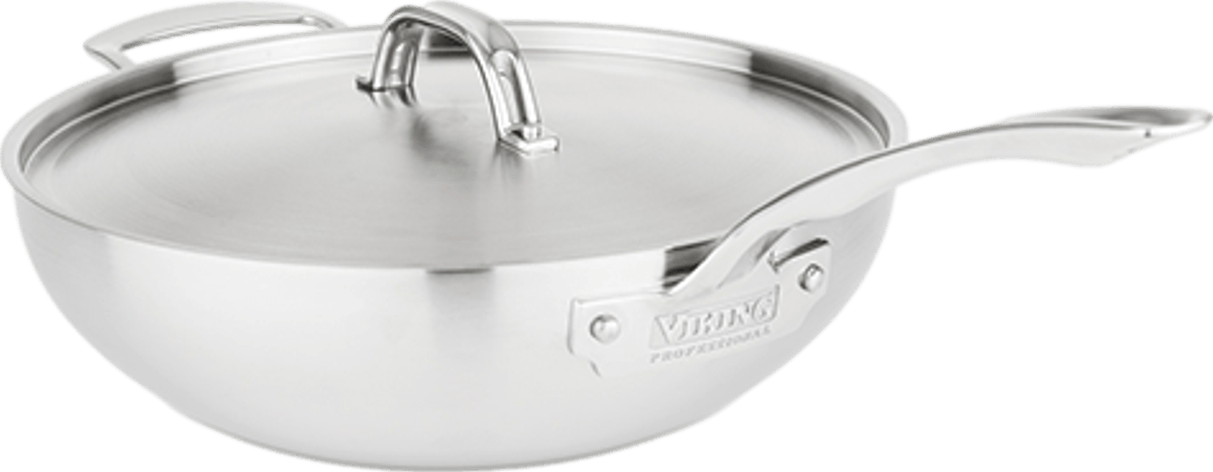 Viking Professional 5-Ply Stainless Steel Covered Nonstick 12-Inch