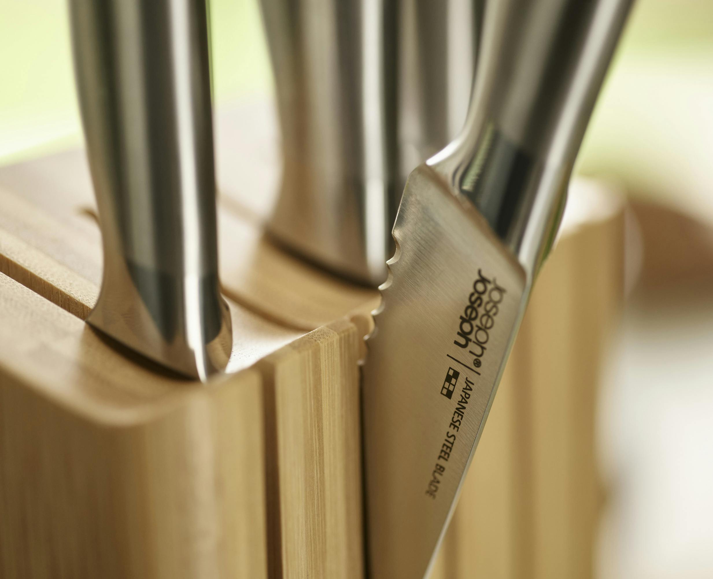 Joseph Joseph Elevate Bamboo 5-Piece Knife Block Set